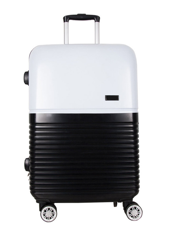 Nektar Middle Size Suitcase Unisex, White/Black