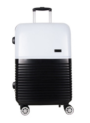 Nektar Middle Size Suitcase Unisex, White/Black