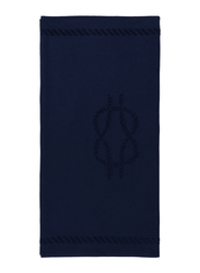 Anemoss Sailor Knot Beach Towel, Navy Blue