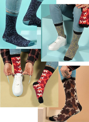BiggDesign Dogs Design Men Socks, 5 Pairs, Multicolour