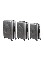 Biggdesign 3-Piece Ocean Design Carry On Luggage Set, Grey