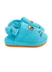 Milk&Moo Cotton Bath House Kids Slippers, 5-6 Years, Blue/Orange