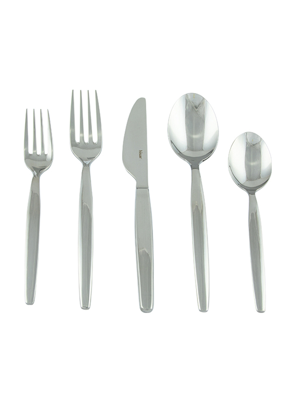 Hisar 36-Piece Lydia Silverware Cutlery Set, Silver