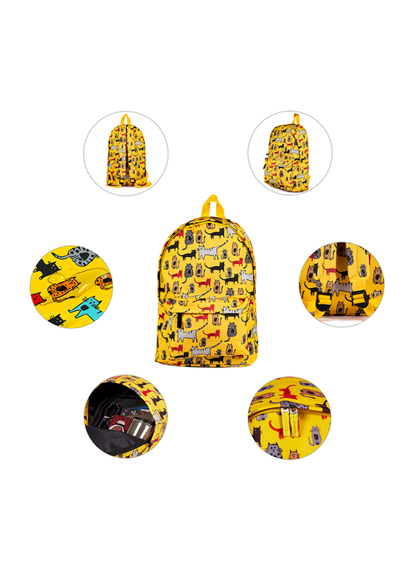 Biggdesign Cats Backpack, Yellow