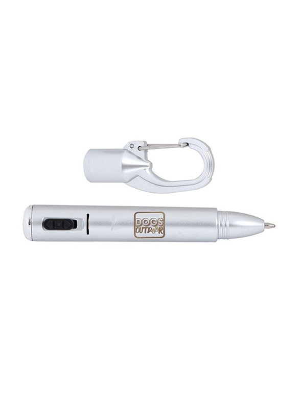 BiggDesign Dogs Design Ballpoint Pen with Flashlight, Silver