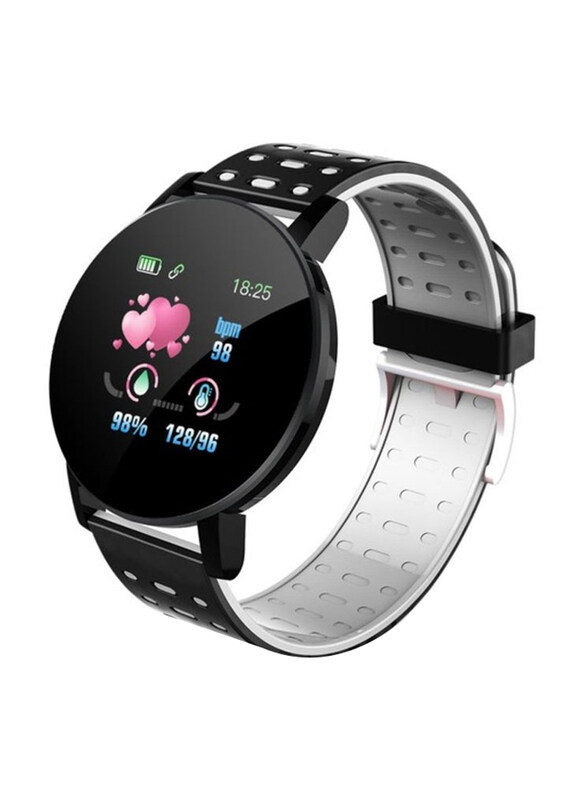 

Moodix 1.3 Inch Health & Fitness Tracker Smartwatch, iPhone & Android Compatible, WE23K18B, Black/Grey