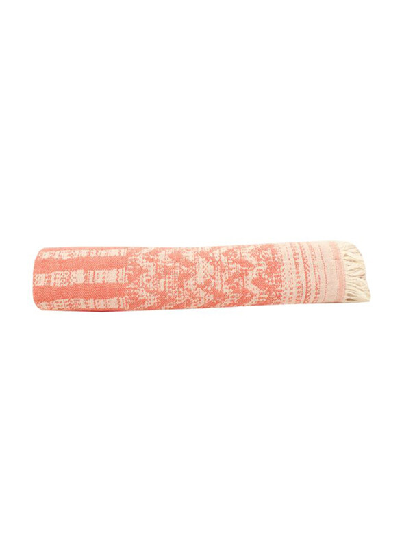 Ecocotton Karla Peshtamal Bath Towel, 90x180cm, Peach