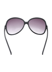 زوم فيجين نظارة شمسية دائرية بإطار كامل للنساء, عدسة لون أسود, 023055
