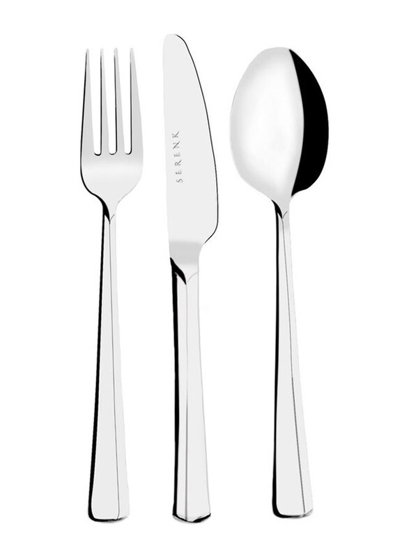 

Serenk Paris 18-Piece Stainless Steel Cutlery Set, Silver