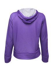 BiggYoga Karma Zippered Sweatshirt for Women, Large, Purple