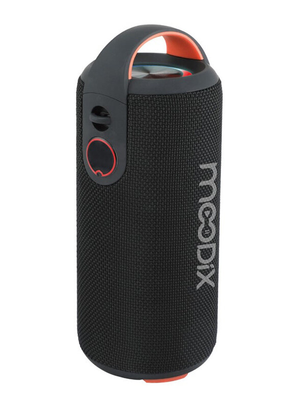 

Moodix Water Resistant Bluetooth Speaker with TF Card and USB Port, KI23KS162, Black