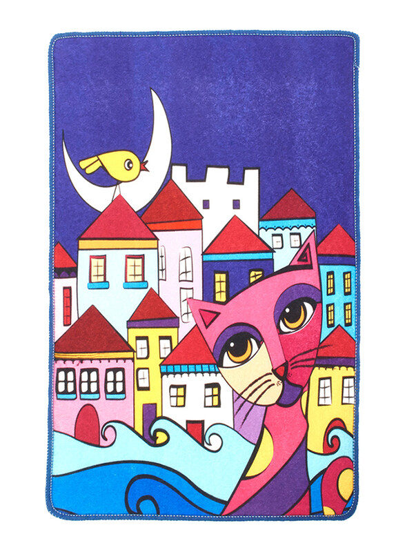 

BiggDesign Owl and City Indoor Door Mat, Multicolour