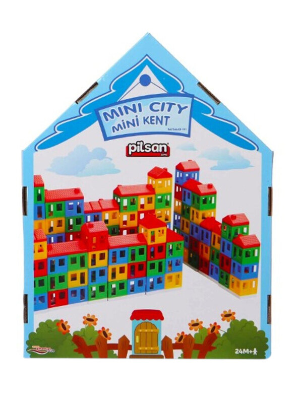 

Pilsan Mini City Blocks Building Set, 40 Pieces, Ages 4+