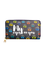 Biggdesign My Eyes On You Wallet for Women, Multicolour