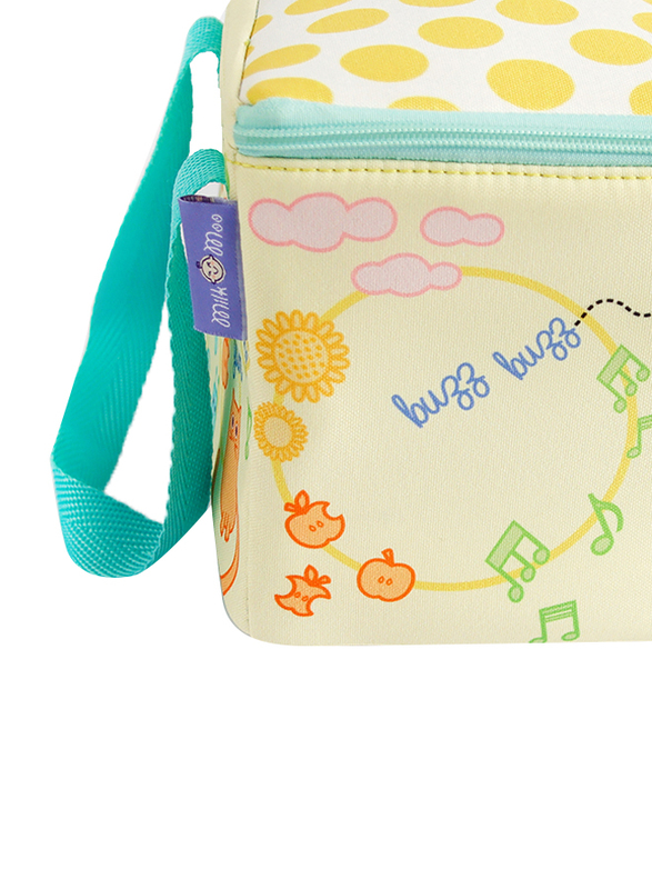 Milk&Moo Insulated Lunch Box for Kids, 3+ Years, Multicolour