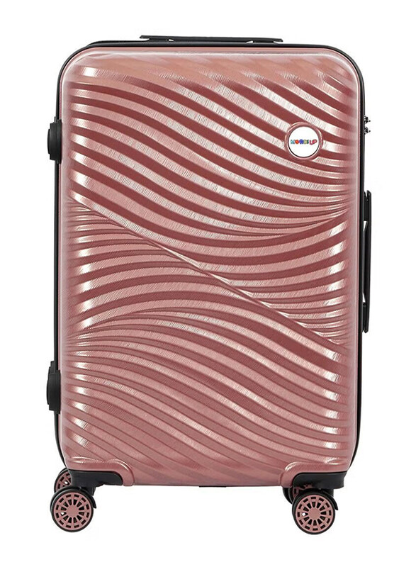 

Biggdesign Lightweight Moods Up Carry On Luggage with Spinner Wheel and Lock System, Rose Gold, 24-Inch