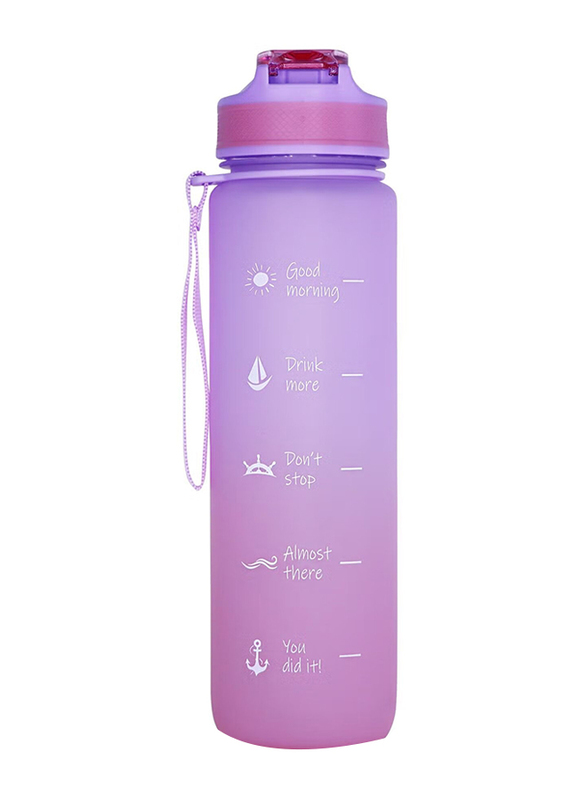Anemoss 1000ml Sailor Girl Pattern Tritan Water Bottle, Purple