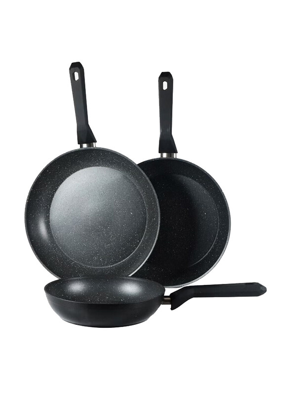 

Serenk 3-Piece Excellence Granite Pan Set, Black