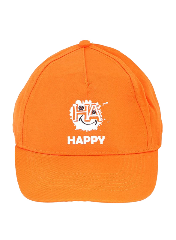 

Biggdesign Moods Up Happy Trucker Hat for Men, Orange