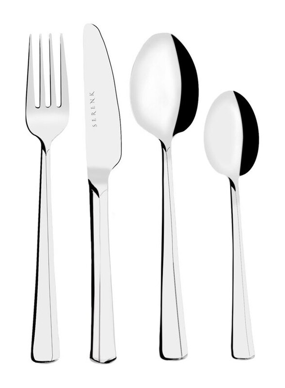 

Serenk Paris 24-Piece Stainless Steel Cutlery Set, Silver