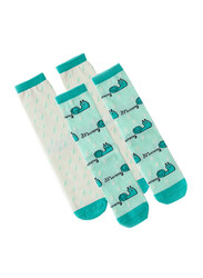 Milk & Moo Cacha Frog and Sangaloz Mother Socks for Women, 4 Pairs, Multicolour