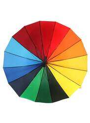 BiggDesign Moods Up Rainbow 16 Ribs Folding Umbrella, Multicolour