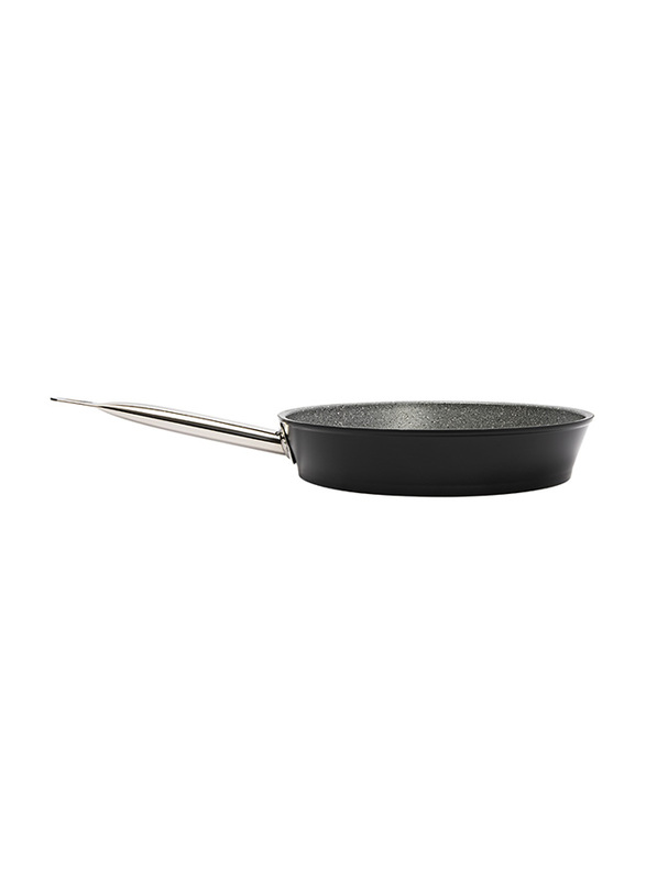 Serenk 26cm Excellence Granite Round Frying Pan, Black/Silver