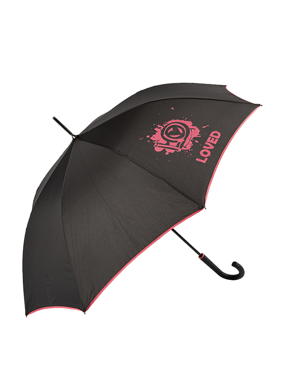 Biggdesign Moods Up Loved Umbrella for Kids Unisex, Black