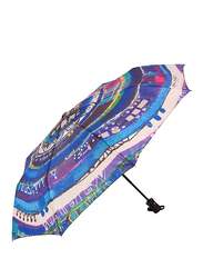 BiggDesign Evil Eye Mini 8 Ribs Folding Umbrella with UV Protection, Multicolour