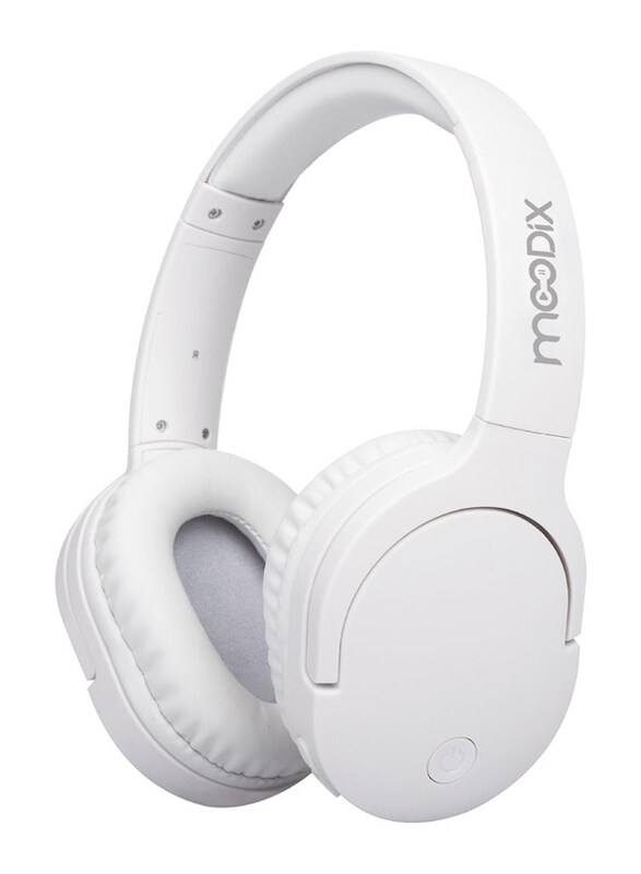 

Moodix KO23BT1100W Wireless/ Bluetooth On-Ear Headphones, White