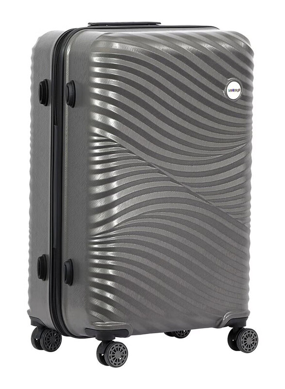 Biggdesign Lightweight Moods Up Carry On Luggage with Spinner Wheel and Lock System, Anthracite, 28-Inch