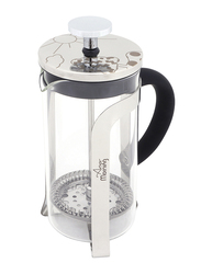 Any Morning 0.35L Stainless Steel French Press Coffee and Tea Maker, FY450, White