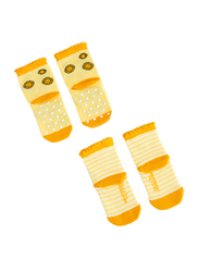 Milk & Moo Buzzy Bee and Chancing 4 Pair Mother Socks and Baby Socks, 8 Pieces, Multicolour