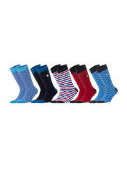 BiggDesign Ocean Design Mens Socks, 5 Pairs, Multicolour