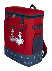 Anemoss Anchor Insulated Cooler Backpack for Men, Red