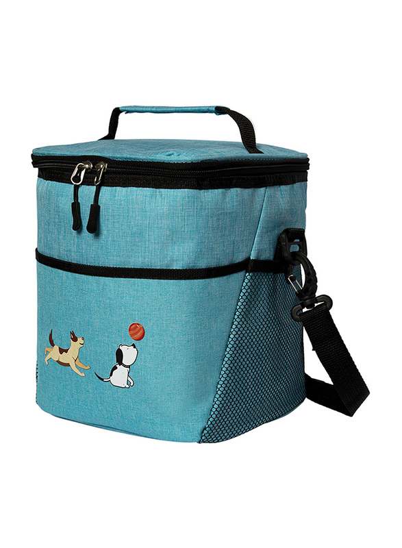 Biggdesign Dogs Insulated Lunch Bag, Turquoise