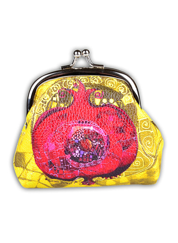 BiggDesign Pomegranate Patterned Coin Wallet for Women, Multicolour