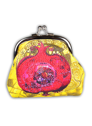 BiggDesign Pomegranate Patterned Coin Wallet for Women, Multicolour