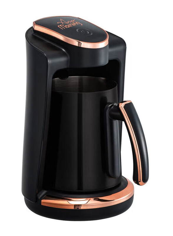 

Any Morning 0.25L Turkish Coffee Maker with Stainless Steel Double Spout Pot, 400W, LI23201S, Black/Rose Gold