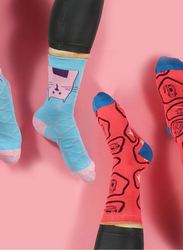 BiggDesign Cats Design Women Socket Socks, 5 Pairs, Multicolour