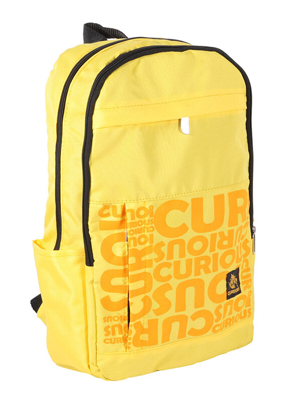 Biggdesign Moods Up Curious Backpack for Men, Yellow