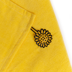 Milk&Moo Buzzy Bee Velvet Hooded Baby Towel for Kids, Yellow