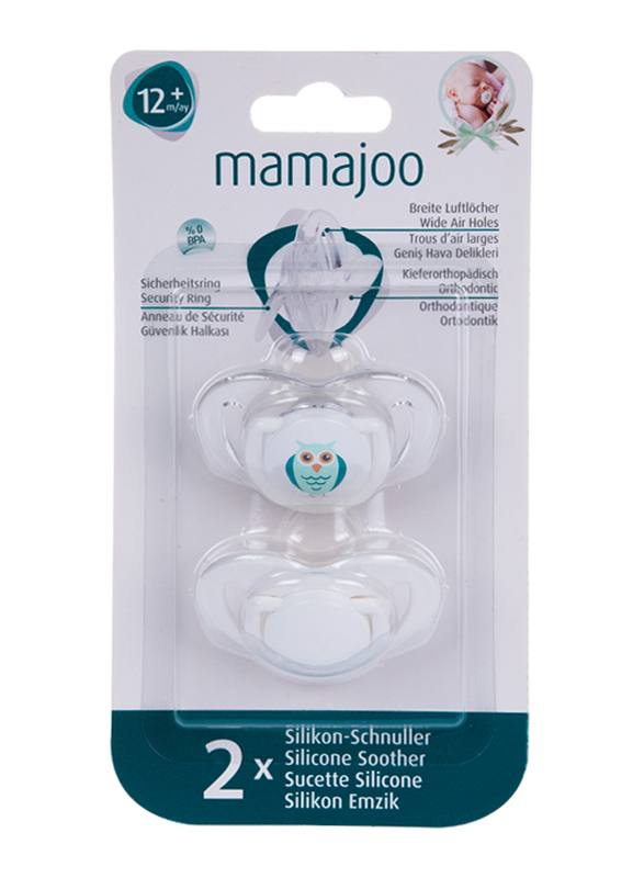 Mamajoo Orthodontic Silicone Pacifier, White