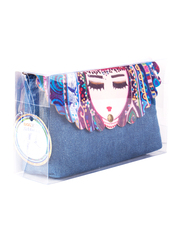 BiggDesign Love Makeup Bag, Blue