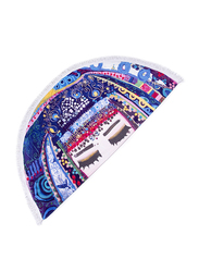 BiggDesign Water Round Beach Towel, Multicolour