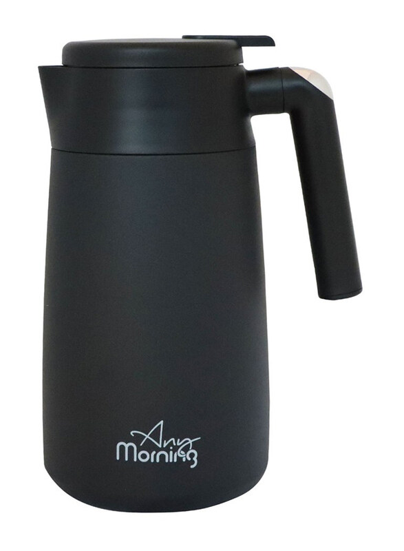 

Any Morning 1182ml Stainless Steel Thermal Carafe, Black