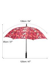 BiggDesign Dogs 8 Ribs Folding Umbrella, 47-inch, Multicolour