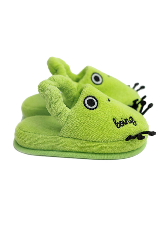 Milk&Moo Cacha Frog Toddler Bath House Kids Slippers, 2-4 Years, Green