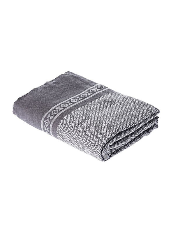 Ecocotton Dimi Peshtamal Bath Towel, 100x180cm, Grey