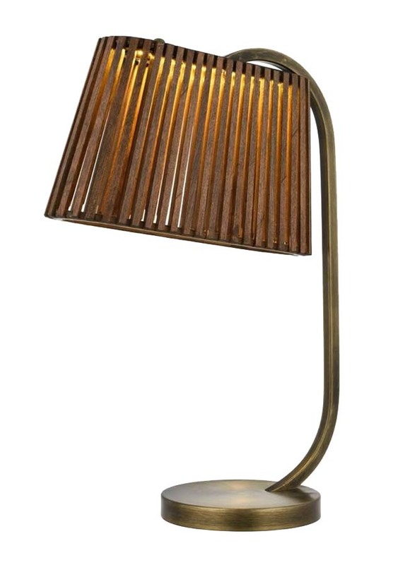 Avonni Antique LED Desk Lamp, Brown